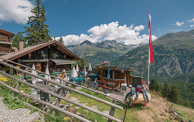 <b>TIPP:</b> Almzeit, das istFamilienzeit in Sölden.